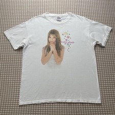 Vintage 1999 Britney Spears Baby One More Time Tour Shirt Mens L White 90s picture