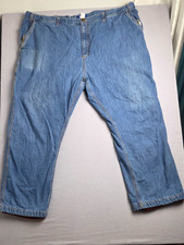 Vintage Haband's Arctic Bear Jeans Mens 50x28 High Rise Flannel Lined Baggy picture