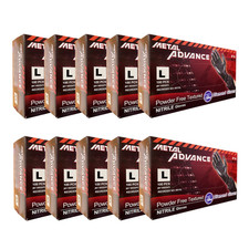Advance Black Nitrile Exam Gloves 5 Mil Powder Free Bulk 1000ct Latex Free Glove picture