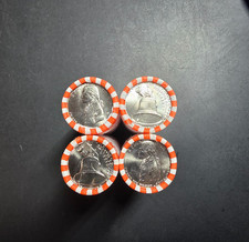 Five rolls of 2026-D Declaration of Independence Quarters UNC OBW picture