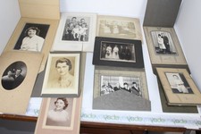 Group of 10 Cabinet / Studio Photos - Couples, Children, Infants, Singles picture