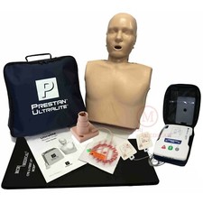 CPR Training Kit w/ Prestan Ultralite Manikin w/ feedback, and AED UltraTrainer picture