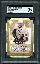 Sidney Crosby 2007-08 O-Pee-Chee Premier Penmanship SGC 7 Gold Auto NHL /25 picture