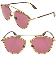 CHRISTIAN DIOR SO REAL Rise Gold Yellow Pink Aviator Sunglass SOREALRISE SOREAL picture