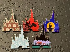 2026 Disney WDW Hidden Mickey Castles Wave A 5 Pin Set- NO CHASER picture