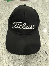 Vintage Rare Titleist Texace 6 Panel Dad Hat Golf Script Logo Black picture