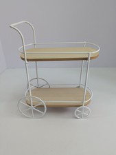 NEW-Target Bullseye Playground 2-Tier Mini Metal Bar Cart Coffee Kitchen Decor picture