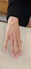 NWOT- Enewton Signature Cross Gold Pattern 3mm Bead Bracelet  picture
