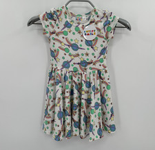 Dot Dot Smile Girl's Cap Sleeve Dress sz 2T Short Sleeve SPACE Print Planet Star picture