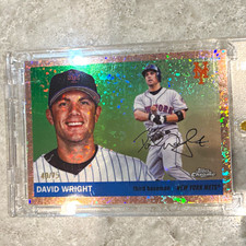 Topps Chrome 2005 David Wright New York Mets Auto /75 Serial #483 picture