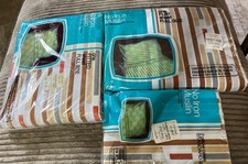 Vtg 60’s 70s Striped Complete Sheet Set Full Bed JC Penney No Iron Muslin NOS picture
