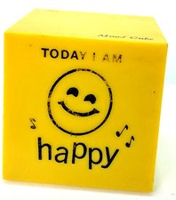 Vintage Mood Cube, Yellow Feelings Cube  Rare #7110 picture