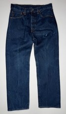 Vintage Levi’s 501 Distressed Button Fly Denim Jeans 32 x 29* picture