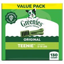  Greenies Teenie Size Original Flavor Adult Natural Dental Dog Treats, 130 Count picture