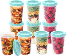 Bentgo Prep - 20 Piece 32 Fl Oz Leak-Proof Deli Containers with Lids, Food Stora picture