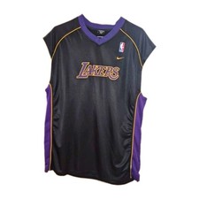 Nike Los Angeles Lakers NBA Basketball Jersey XXL Black Purple Yellow picture