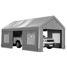 12x20Heavy Duty Carport Outdoor Garage Tent W/ Removable Sidewalls&Mesh Windows picture