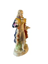 Genuine Dresden Figurine Dandy Gentleman Hand Painted Bisque Statue Rococo 9