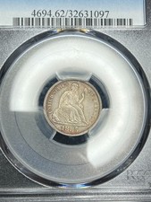 1885-P PCGS MS62 Seated Liberty Dime | Subtle Colorful Rim Toning | Sharp Strike picture