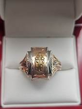 Vintage 1943 Jostens 10K Yellow Gold Class Ring, 6g  Size 12 picture