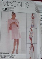 8153 Vintage McCalls SEWING Pattern Misses 2-Pc Dress UNCUT NEW OOP FF picture