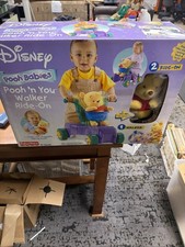 VINTAGE DISNEY POOH BABIES RIDE-ON WALKER FISHER PRICE NEW IN BOX NIB 2004 B9044 picture