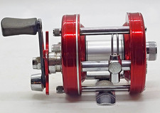 Abu Garcia Ambassadeur 5000 Baitcasting Reel Red 794400. Made In Sweden VG Cond picture