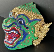Thai Khon Dance Mask Thotsakan Demon King Handmade Paper Mache picture