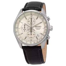 Seiko Men's Chronograph Quartz Champagne Dial Watch - SSB383P1 NEW picture