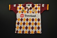 VTG 1995 Brisbane Broncos Jersey NRL Rugby Diamond Jester Heritage picture