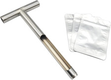 Soil Sample Probe 12 Inch with Reusable Soil Sampler Bags,Stainless Steel picture