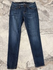 VIGOSS Women’s Skinny Jeans Dark Wash Blue Classic Fit 5-Pocket Denim picture