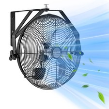 VEVOR 14 Inch Industrial Wall Mount Fan 3 Speed High Velocity Garage Fan picture