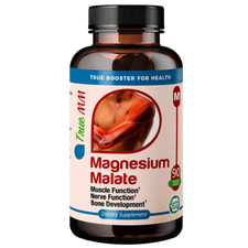 TrueMed Magnesium Malate Malic Acid Support Muscle 1350mg 90 Capsules Supplement picture