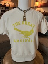 The Great Women's Pullover Sweatshirt Graphic Bird 100% Cotton Size 1 Worn Once picture