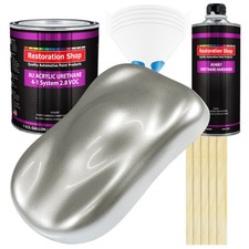 Restoration Shop Brilliant Silver Firemist Acry Urethane Gallon Kit Auto Paint picture