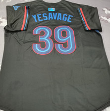 Trey Yesavage #39 TOR Blue Jays City Connect Black Cool Base Stitched Jersey. picture