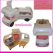 EvezBeadz Fisher Price Loving Family Dollhouse Camper RV 74679 '98 Winnebago Toy picture