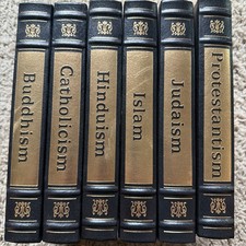 Easton Press WORLD'S GREAT RELIGIONS 6 Vol 1994 HC-  Catholic Islam Judaism +3 picture