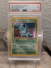 Pokémon Nidoqueen Jungle Holo #7 No Symbol PSA 7 English 1999 picture