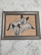 Vintage Handpainted Skye Terrior Dogs picture