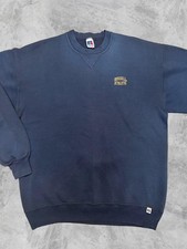 Vintage 90s Russell Athletic Sweatshirt Mens XLT Navy Embroidered V Stitch XL picture