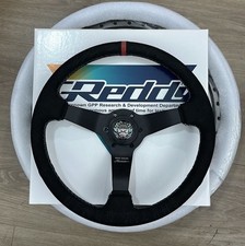 GReddy Boost Brigade X Karuma Limited Steering Wheel 350mm-Black Suede w/Black picture