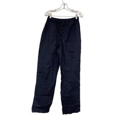Zara Home Womens Pajama Pants S Small Navy Blue Drawstring Waist 4180/122 NWT picture