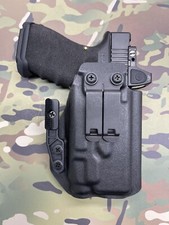 Black Kydex IWB CLAW Holster for Glock 19 GEN6 Streamlight TLR-7 picture