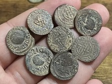 RARE 1600s Ardite Spanish Colonial Old Coin Barcelona Mint Pirate Era 1 Coin picture