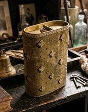 Antique Original Circa 1900 Benham & Froud Carpeted Brass Carriage Foot Warmer  picture