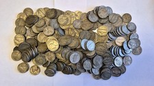 Lot of 5 Silver War Nickels WWII 35% Silver picture