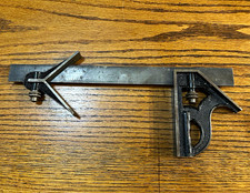 Vintage L.S.S. Co. No. 4 Hardened Combination Square Set – Athol, Mass. USA picture
