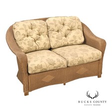 Lloyd Flanders Reflections All-Weather Lloyd Loom Wicker Loveseat picture